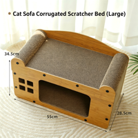 Griffoir pour chat personnalisé en carton ondulé, antidérapant, durable, pour intérieur, de luxe, esthétique moderne, décoratif, vente en gros