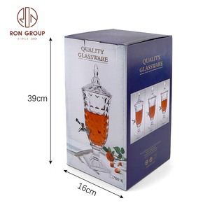 Mới đến dịch vụ nhà hàng drinkware <span class=keywords><strong>Pitcher</strong></span> Bộ cổ điển trong suốt đám cưới thủy tinh Nước trái cây nước ấm Jug kính đặt - Product Image 6