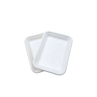 Vente chaude : Barquette à sushi jetable, écologique, biodégradable, de qualité alimentaire, compostable, en canne à sucre, avec couvercle pour animaux de compagnie