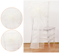 Organza Président Ceintures Bowknot Bande De Mariage Partie Décoration
