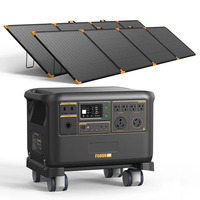 Station d'alimentation portable domestique 7200W 5120Wh avec batterie LiFePO4 et panneaux solaires, générateur alimenté par énergie solaire 200W 300W 500W