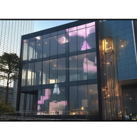 Film LED holographique 3D P3.91 à économie d'énergie, écran LED transparent holographique, luminosité 3000-5000 cd/m², garantie 3 ans