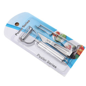 أداة المطبخ غسالة صحون آمنة الفولاذ المقاوم للصدأ دوارة الفواكه والخضروات مقشرة 3 قطع مجموعة مقشرة - Product Image 6