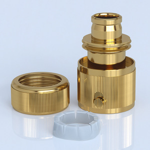 Raccord rapide en cuivre Guoma Ruixiang 1/2 po pour tuyau, raccord industriel de plomberie - Product Image 1