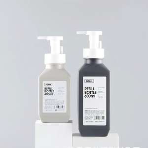 ขวดปั๊มโฟมหรูหรา ขนาด 10 ออนซ์ 14 ออนซ์ 20 ออนซ์  วัสดุ HDPE ผิวด้าน  บรรจุภัณฑ์เปล่าแบบเติมได้ สำหรับแชมพู ครีมอาบน้ำ ผลิตภัณฑ์บำรุงผิว  จำนวน 100 ชิ้น - Product Image 5