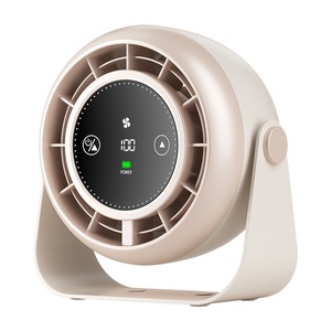 Ventilateur de bureau portable 3000 mAh rechargeable USB à commande tactile, moteur sans balais, faible bruit pour utilisation en extérieur et en voiture - Product Image 1