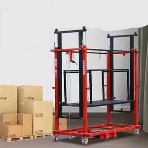 Construcción del hogar Gran altitud Auto Decoración Móvil plegable de plataforma elevadora Control remoto Polipasto - Product Image 3
