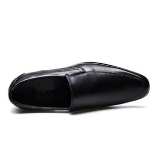 <span class=keywords><strong>Mocasines</strong></span> planos sin cordones de Color pulido de alta calidad, zapatos de vestir de moda de negocios de cuero PU para hombres - Product Image 5