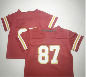 เสื้อฟุตบอลอเมริกันสำหรับเด็กเล็ก ขายส่งราคาถูก ระบายอากาศได้ดี มีไซส์ใหญ่พิเศษ # 87 # เสื้อเด็กทารก 15 ตัว ลดราคาพิเศษ - Product Image 2