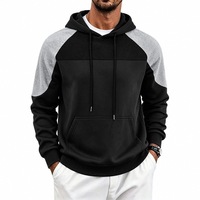Nouvelle Veste à Capuche Décontractée Homme Grande Taille Tendance Automne Hiver, Style Color-Blocking, Streetwear Personnalisable avec Logo