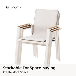 Ensemble de table à manger de bistrot en aluminium tout temps Meubles de jardin, de café et de restaurant Table et chaises d'extérieur à usage commercial - Product Image 3