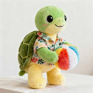 Peluches mascotte tortue personnalisées, jouet en peluche personnalisé, mignonne tortue <span class=keywords><strong>de</strong></span> plage portant un <span class=keywords><strong>maillot</strong></span> <span class=keywords><strong>de</strong></span> <span class=keywords><strong>bain</strong></span> et tenant un ballon <span class=keywords><strong>de</strong></span> plage pour les événements sportifs - Product Image 4