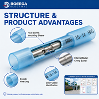 Connecteurs à sertir BHT, tube thermorétractable, connecteur étanche, connecteur intermédiaire pour fils en cuivre BHT