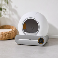 Litière automatique électrique autonettoyante pour chats, anti-éclaboussures, avec capteur automatique et système de ramassage intelligent, pour la vente en gros