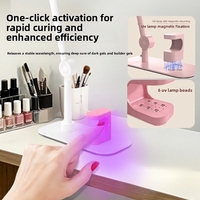 Lampe LED demi-lune à pince de bureau 18W, 10 niveaux de luminosité, télécommande, idéale pour salon de manucure, cils et microblading