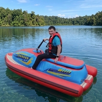 Bateau gonflable de flotteur de piscine avec le bateau gonflable marin de moto de moteur Mini bateau à réaction gonflable pour l'équipement d'activités de l'eau