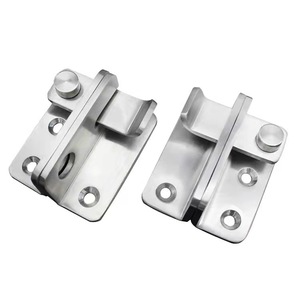 Loquet de porte à rotation dissimulé en acier inoxydable, <span class=keywords><strong>boulon</strong></span> Simple antivol, acier inoxydable épais, pour <span class=keywords><strong>gauche</strong></span>/droite - Product Image 2