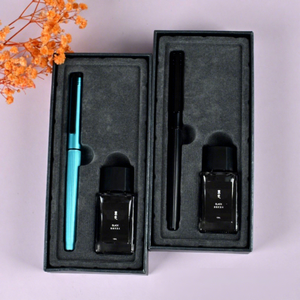 Pluma Estilográfica Delaiwen 9363 de Metal Cepillado, Punta Curva Pulida a Mano, para Práctica de Caligrafía, Escritura Cursiva y Regular - Product Image 4