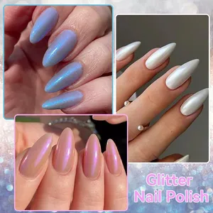 LILYCUTE Esmalte de Uñas con Purpurina de 7ml, Colorido, Brillante, con Purpurina y Perlas, Decoración de Uñas DIY, No Requiere Lámpara para Curar - Product Image 5