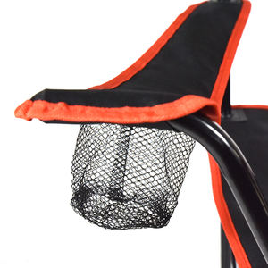 كرسي تخييم فردي قابل للطي بري بتصميم جديد من معدن الحديد والخشب الصلب للاستخدام الخارجي - Product Image 4