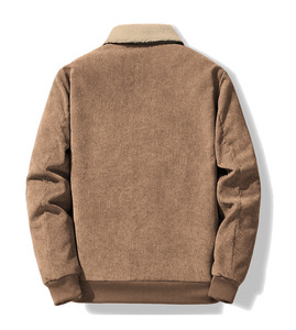 Veste en velours côtelé pour homme, style nouveau, col montant, épaisse, veste décontractée pour homme, doublée de polaire, chaude, par Ali Clothes - Product Image 2