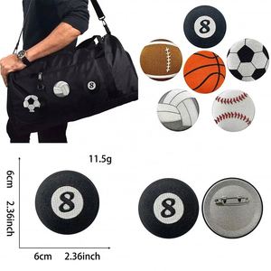 Insignia de Pecho Bordada de Lata para Balones Deportivos, Estilo Favorito de los Aficionados, Broche de Regalo - Product Image 2