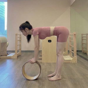 Ruota in Legno Massello Personalizzata per <span class=keywords><strong>Yoga</strong></span>, Resistente, per Pratica Quotidiana e Allenamento della Flessibilità Corporea - Product Image 3