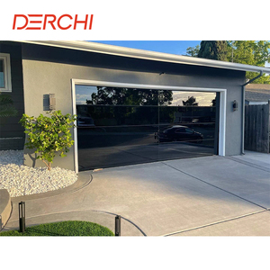 Derchi Chất Lượng Cao Tùy Biến Hợp Kim Nhôm Cửa Nhà Để Xe Kháng Để Bão Kính Cửa Nhà Để Xe - Product Image 6