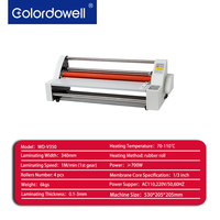 Nouvelle machine à plastifier semi-automatique de bureau WD-V350, double face, à froid et à chaud, pour papier A3/A4/A5/A6, plastifieuse électrique