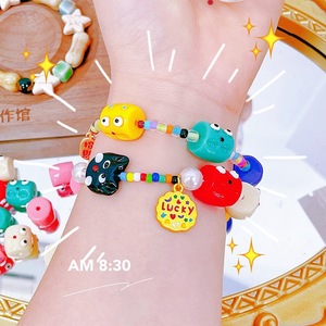 ลูกปัดแก้วเชกขนาดเท่าเครื่องแบบงานประดิษฐ์ทำมือแบบทำมืองานประดิษฐ์ทำมือทำด้วยตัวเองเครื่องประดับสร้อยคอโซ่ใส่โทรศัพท์มือถือ - Product Image 3