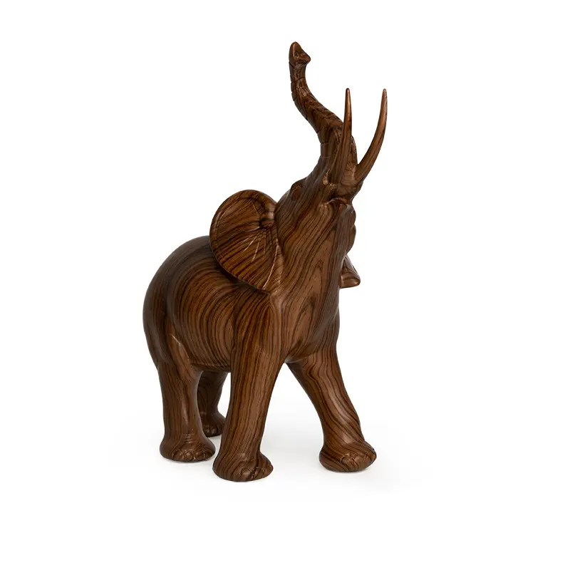 Creative Resin Crafts New Wood Pattern Elephant