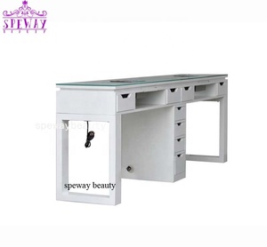Nueva <span class=keywords><strong>mesa</strong></span> de uñas de salón de 2 plazas moderna europea - Product Image 4