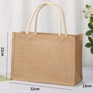 Borse riutilizzabili in iuta di 21*23*15 cm per la spesa, la spiaggia, compleanni, matrimoni, regali di Natale per mamma, moglie, <span class=keywords><strong>zia</strong></span> - Product Image 4