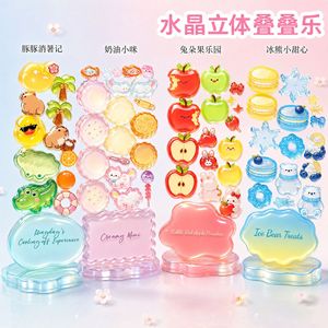 <b>Crystal</b> 3D Sticker Stack Toy Plastic <b>Animal</b> Nature Theme For Kids 4-6Y DIY Decorative Playset - Product Image 1