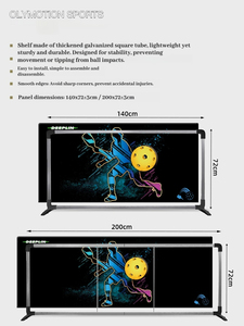 Profesyonel bağlanabilir Pickleball mahkemesi bariyer çit-dayanıklı açık ve kapalı spor muhafaza - Product Image 2