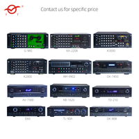 YATAO-Mezclador de potencia con 4 entradas de micrófono PARA karaoke en casa, estéreo, subwoofer, bajo, 2,0 canales, amplificadores de audio profesionales