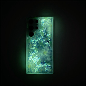 <span class=keywords><strong>Coque</strong></span> de téléphone portable en silicone gel à paillettes liquides antichoc et phosphorescente pour <span class=keywords><strong>Samsung</strong></span> S24 Ultra S25 S26 S23 A16 - Product Image 3