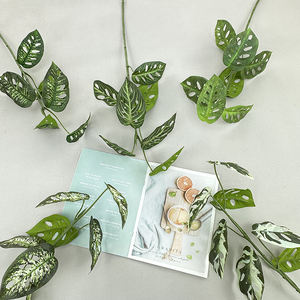 Rama Artificial Larga con 7 Hojas para Decoración <span class=keywords><strong>de</strong></span> Habitaciones con Flores, Venta al por Mayor, QYYN-91 - Product Image 2