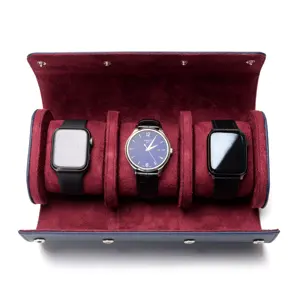 Ysure Echt leder Travel Watch Case Box Echtes Saffiano Leder Uhren rolle Für Apple Watches Display Roll Leder