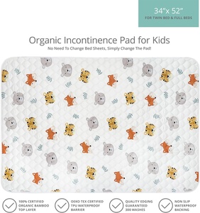 Almohadilla de cama impermeable de alta calidad, almohadillas reutilizables lavables, 5 capas, <span class=keywords><strong>Protector</strong></span> de colchón para incontinencia para niños adultos - Product Image 5