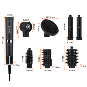 Salon professionnel Smart Interchangeable Automatique Haute Vitesse Circulation Chaud et Froid Sèche-Cheveux avec Souffleur et Brosses - Product Image 6