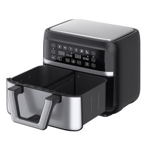 Nueva Freidora de Aire Doble Anbolife de <span class=keywords><strong>9L</strong></span>, Freidora de Aire Eléctrica Inteligente con Control Digital, Funciones de Asar, Tostar, Deshidratar y Recalentar - Product Image 3