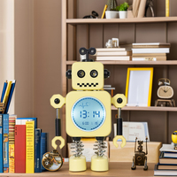 Cadeau Nouveau Robot Horloge Numérique Enfants Cartoon Réveil Garçons et Filles Électronique Réveil Créatif
