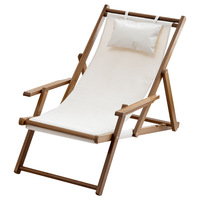 Chaise longue pliante en bambou de style chinois avec fonction de couchage pour une utilisation en extérieur, camping, balcon et cour