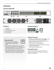 ไฟร์วอลล์ Fortinet FG-400E สำหรับความปลอดภัยของเครือข่ายองค์กร พร้อมฟังก์ชันไฟร์วอลล์รุ่นใหม่ (NGFW) ระบบ SD-WAN ที่ปลอดภัย และเว็บเกตเวย์ - Product Image 4