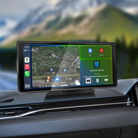 SEMAITU Autoradio portable 10,36 pouces Android 13 6+128G avec CarPlay et Android Auto sans fil, écran tactile IPS, émetteur FM