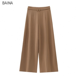 Pantaloni Vintage alti elastici femminili alla caviglia <span class=keywords><strong>larghi</strong></span> pantaloni Casual per donne primavera Chiffon Design tutto Comfort - Product Image 3