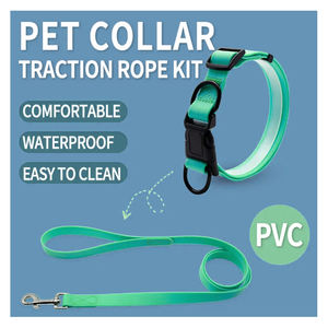 Nuevo diseño ecológico PVC mascota perro Collar Correa arnés conjunto impermeable suave duradero Animal patrón luces LED entrenamiento caminar - Product Image 5