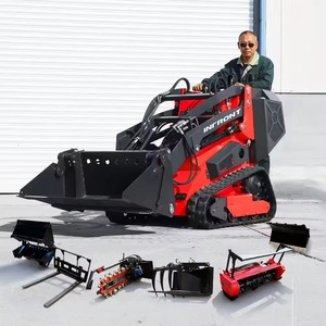 ENVÍO GRATUITO Infront 5 EPA Minicargadora de orugas 400KG 1000kg Trituradora forestal Cortacésped - Product Image 1
