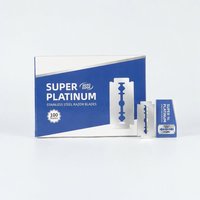Lames de rasoir à double tranchant, revêtues de platine, affûtées